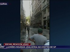 Ladrões roubam joalheria no centro de São Paulo