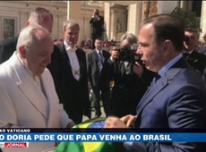 João Doria se encontra com Papa e faz convite no Vaticano