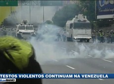 Protestos violentos continuam na Venezuela