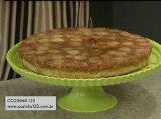 ABC da Cozinha: Bolo virado de banana