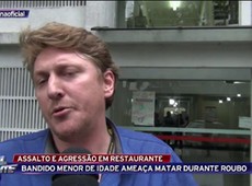 SP: Gerente de restaurante é assaltado e agredido