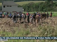 Quadrilha foge para o Brasil após assalto no Paraguai