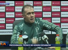 Pressionado, técnico do Verdão desabafa contra a imprensa
