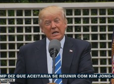 Trump admitiu que se encontraria com o líder norte-coreano