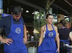 Fabrizio e Taise criticam Mirian para Leonardo