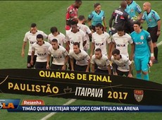 Timão quer festejar 100º jogo com título na arena