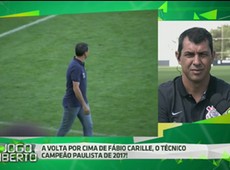 Carille se emociona com trajetória no Timão