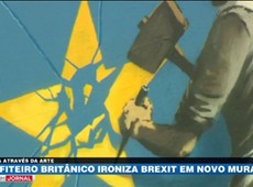 Banksy faz grafite crítico sobre Brexit no Reino Unido