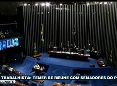 Temer se reúne com senadores do PMDB