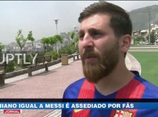 Iraniano tem semelhança impressionante com Messi
