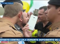 Depoimento de Lula não registra manifestações violentas