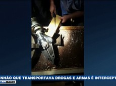 SP: Polícia intercepta caminhão com armas e drogas