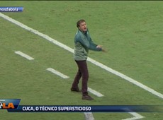 Calça vinho de Cuca vira amuleto de sorte do Verdão
