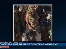 Beyoncé faz chá de bebê com tema africano