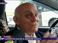 SP: Ladrão dá mais de 10 socos em taxista