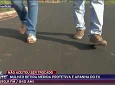 Mulher retira medida protetiva e apanha do ex