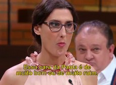 Esse prato é para um jantar às cegas, diz Paola a Yuko