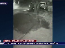 Homem corre de ladrões e sobrevive