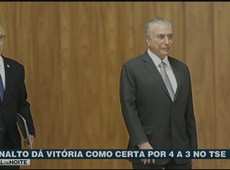 Planalto dá vitória como certa por 4 a 3 no TSE