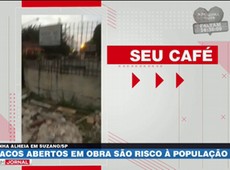 Vergonha Alheia: buracos abertos em obra se tornam risco