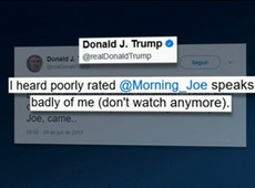Trump ridiculariza apresentadores de TV no Twitter