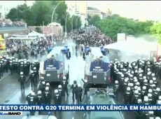 Protesto contra G20 termina em violência em Hamburgo