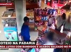 SP: Guarda é baleado em assalto a uma padaria