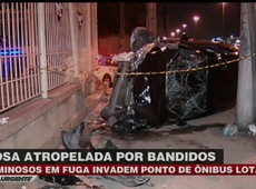 Idosa é atropelada por bandidos