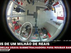 Quadrilha usava submetralhadora para roubar bancos