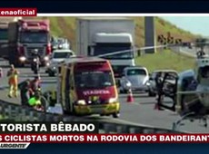 Motorista bêbado mata dois ciclistas no interior de SP