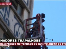Pichadores ficam presos em prédio no centro de São Paulo