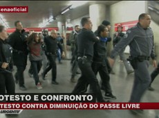 Protesto contra redução do Passe Livre termina em confronto