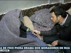 Onda de frio piora drama dos moradores de rua
