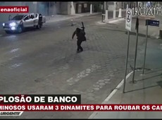 Criminosos usam dinamites para explodir banco