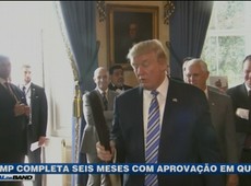Trump completa seis meses com aprovação em queda