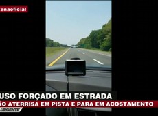 Avião faz pouso forçado em estrada nos EUA