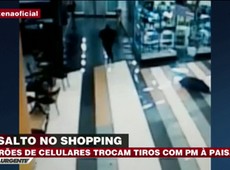 Imagens de segurança mostram assalto a shopping em SP
