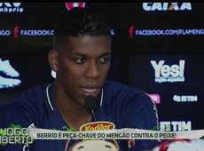 Berrío é a esperança do Fla contra Peixe na Copa do Brasil