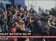 Joesley Batista presta depoimento na PF