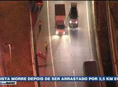 Ciclista morre depois de ser arrastado em São Paulo