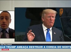Trump fala em destruir Coreia do Norte em discurso