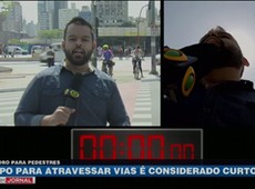 Tempo para atravessar vias é considerado curto