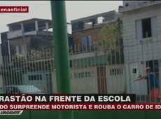 Garotos fazem arrastão em frente à escola