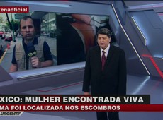 Datena conversa com correspondente do México