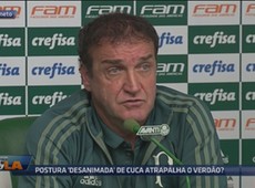Postura desanimada de Cuca atrapalha o Verdão?