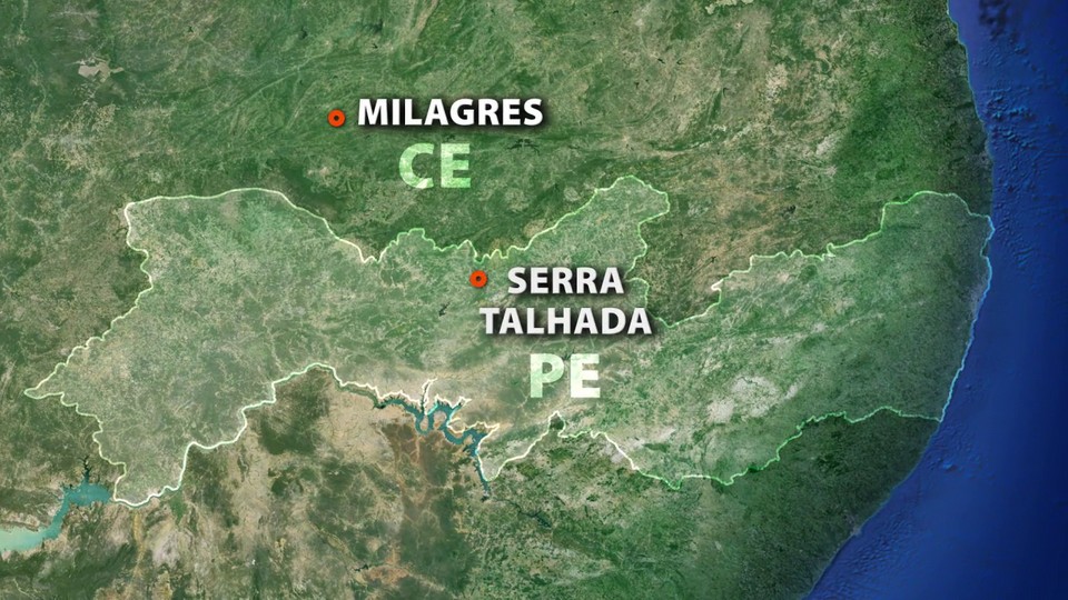 Mapa Milagres Serra Talhada TV UOL