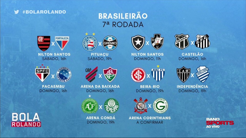 Informações e palpites do PVC para a sétima rodada do Brasileirão -  20/05/2023 - UOL Esporte