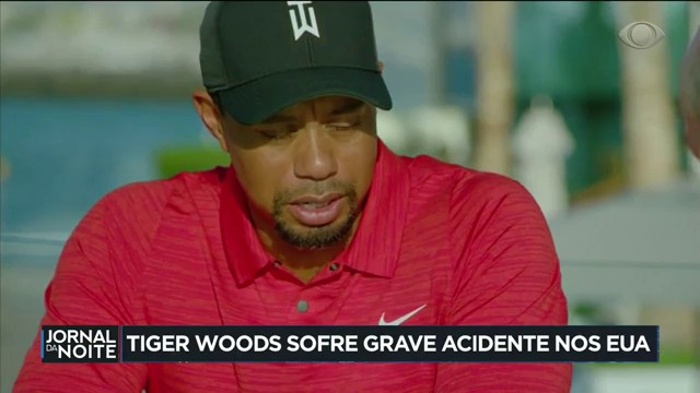 Astro do golfe, Tiger Woods sofre grave acidente de carro e é internado ·  Notícias da TV