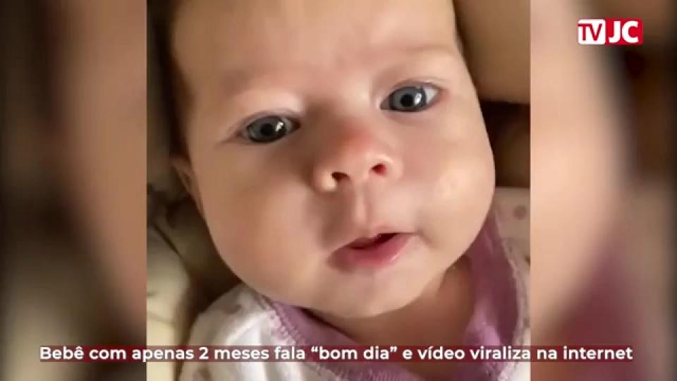 Vídeo: Bebê de apenas dois meses fala 'Bom dia' e viraliza na web - - UOL  Entretenimento