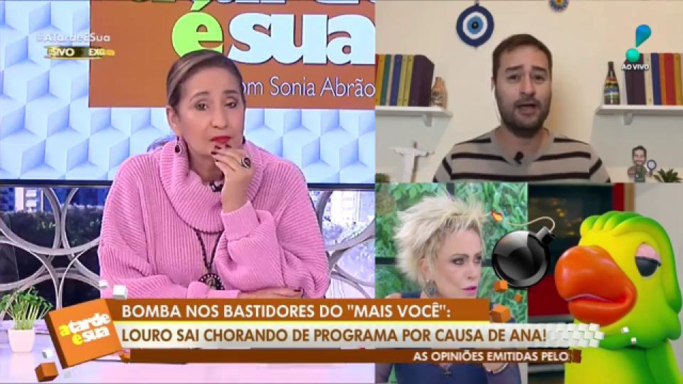 Ator Que Faz Louro Mané Chora Ao Ser Constrangido Por Ana Maria Braga Tv Uol 